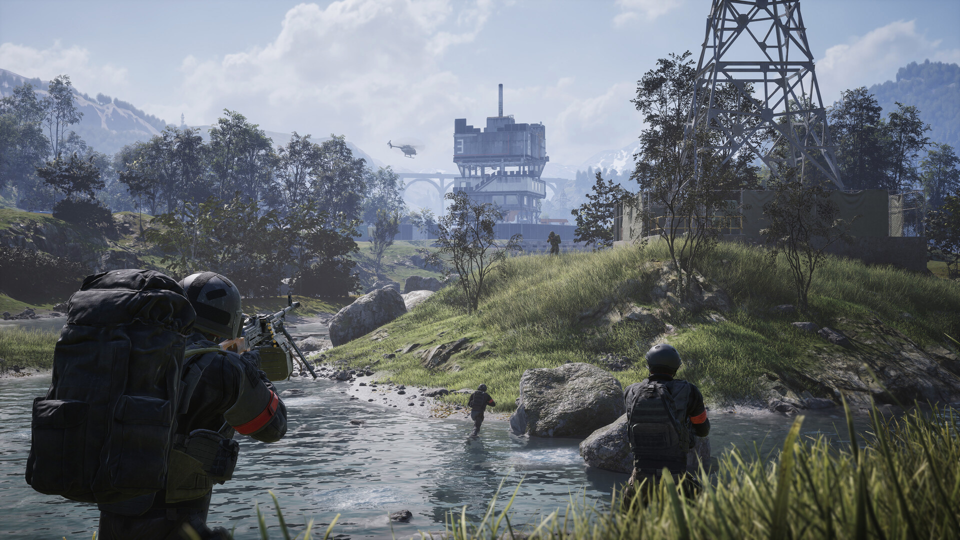 WARDOGS squad crossing a mountain river